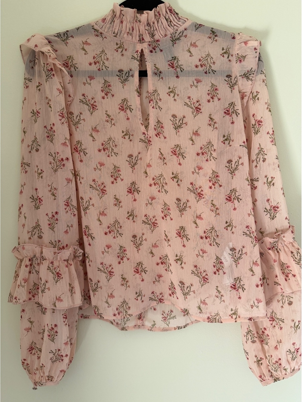 M Forever 21 sheer floral blouse